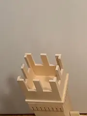 Vorschaubild 3 von Ritterburg Spielburg Holzburg Holzbausteine Kinder Beige