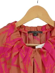 Vorschaubild 2 von Damen Bluse Gr. 38 Mehrfarbig Tropisches Muster Sommer