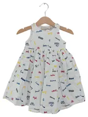 Vorschaubild 1 von Sommerkleid Kinder Gr. 92 (18M) Weiß Schriftzug