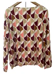 Vorschaubild 2 von Damen Pullover Langarm geometrisches Muster Mehrfarbig Gr. 36/S