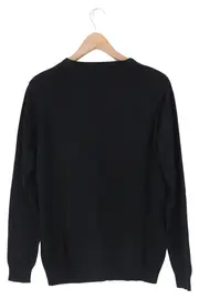 Vorschaubild 2 von Herren Pullover Gr. 44/XS Schwarz Baumwolle Casual Basic Langarm