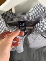 Vorschaubild 4 von Herren Business Hemd kariert Blau 54 Langarm Baumwolle