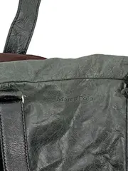 Vorschaubild 3 von Damen Reisetasche Duffle Bag Leder Grün Schultertasche