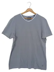 Vorschaubild 1 von MARC O POLO Herren T-Shirt Grau Gestreift Gr. 52/L Baumwolle Basic