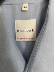 Vorschaubild 3 von Business Hemd Herren Blau XL Langarm Baumwolle Bügelfrei