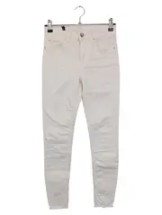 Vorschaubild 1 von Damen Stoffhose Gr. 32/XXS Weiß Casual Elegant Stretch