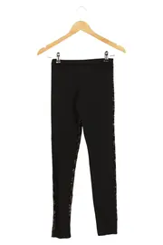 Vorschaubild 2 von Damen Leggings XS 34 Schwarz Pailletten Modisch Streetwear