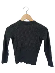 Vorschaubild 2 von Kinder Strickjacke Gr. 128 Schwarz gepunktet Langarm