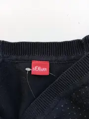 Vorschaubild 3 von Kinder Strickjacke Gr. 128 Schwarz gepunktet Langarm