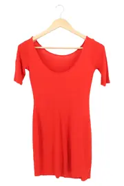 Vorschaubild 2 von Damen Cocktailkleid Rot Gr. 38/M Elegant Party Schlauchkleid