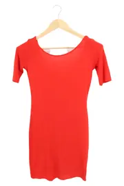 Vorschaubild 1 von Damen Cocktailkleid Rot Gr. 38/M Elegant Party Schlauchkleid
