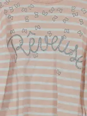 Vorschaubild 2 von Mädchen Pullover Rosa Gestreift Langarm Baumwolle Gr. 140