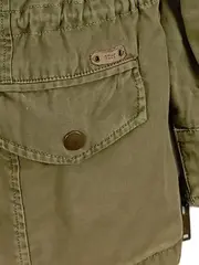 Vorschaubild 3 von Damen Leichte Jacke Khaki Militärstil Gr. 38/M Baumwolle Casual