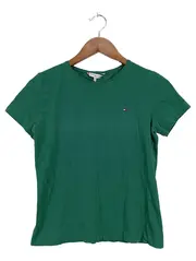 Vorschaubild 1 von Damen T-Shirt Gr. S Grün Basic Kurzarm Logo