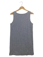 Vorschaubild 2 von MARC O POLO Damen Freizeitkleid Gr. 38/M Blau Grafisch Ärmellos