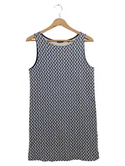Vorschaubild 1 von MARC O POLO Damen Freizeitkleid Gr. 38/M Blau Grafisch Ärmellos