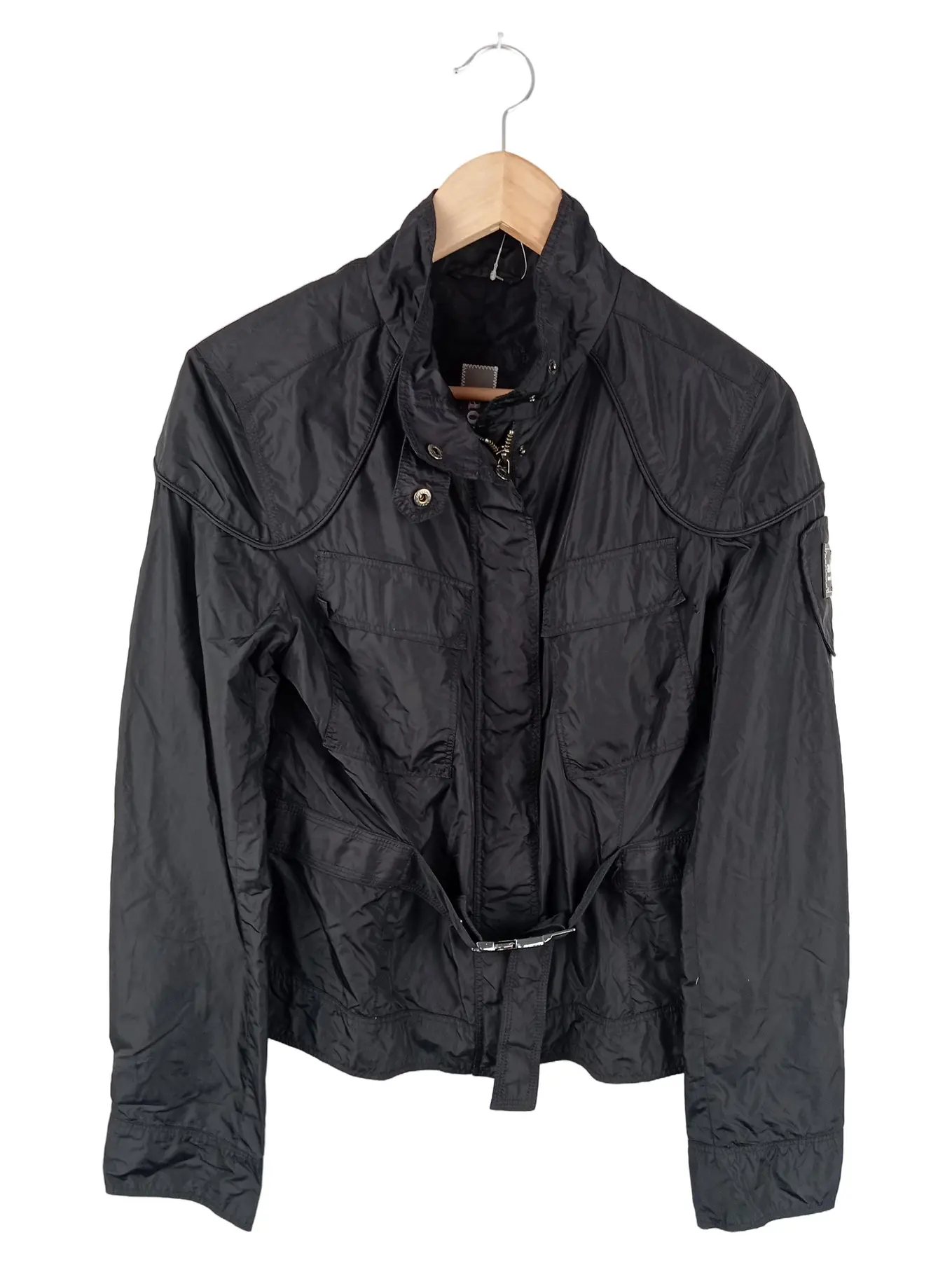 ADD Leichte Jacke Damen Gr. 36/S Schwarz Modern Übergangsjacke