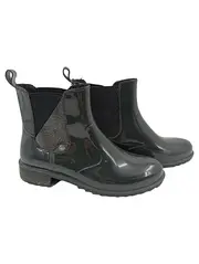 Vorschaubild 1 von Damen Gummistiefel Chelsea Boots Gr. 37 Schwarz Regenstiefel