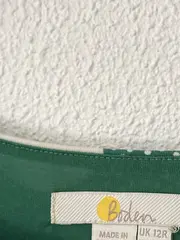 Vorschaubild 5 von Damen Freizeitkleid Grün Punkte Gr. 38 Midi Viskose Langarm