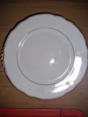 Vorschaubild 3 von Essteller Klassisch Weiß Goldrand Porzellan 20 cm