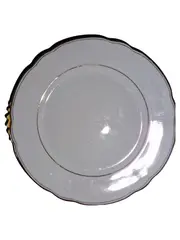 Vorschaubild 1 von Essteller Klassisch Weiß Goldrand Porzellan 20 cm