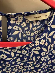 Vorschaubild 3 von Damen Sommerkleid Gr. 34 Blau Blumenmuster Casual