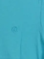 Vorschaubild 3 von Herren T-Shirt Kurzarm Baumwolle Uni Logo Print Türkis S