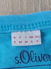 Vorschaubild 5 von Herren T-Shirt Kurzarm Baumwolle Uni Logo Print Türkis S