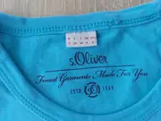 Vorschaubild 4 von Herren T-Shirt Kurzarm Baumwolle Uni Logo Print Türkis S