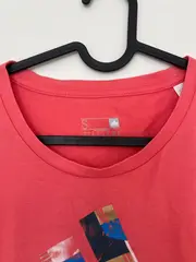 Vorschaubild 6 von Damen T-Shirt Rosa Gr. S Sportlich Logo Print Baumwolle