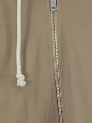 Vorschaubild 3 von Herren Kapuzenpullover Hoodie Zip Beige Gr. M 100% Baumwolle