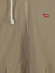 Vorschaubild 2 von Herren Kapuzenpullover Hoodie Zip Beige Gr. M 100% Baumwolle