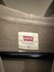 Vorschaubild 4 von Herren Kapuzenpullover Hoodie Zip Beige Gr. M 100% Baumwolle