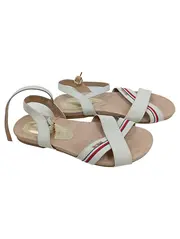 Vorschaubild 1 von Damen Sandalen Gr. 40 Beige Gestreift Maritim Sommer Freizeit