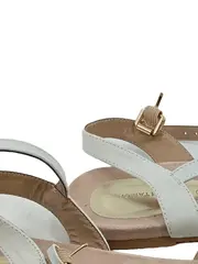 Vorschaubild 4 von Damen Sandalen Gr. 40 Beige Gestreift Maritim Sommer Freizeit
