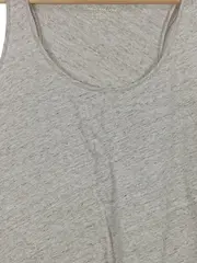 Vorschaubild 2 von Damen Basic Top ärmellos meliert grau Baumwolle Gr. M