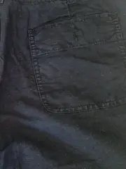 Vorschaubild 3 von Damen Shorts Schwarz Gr. 40 Leinen Casual