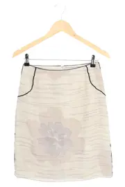 Vorschaubild 1 von A-Linienrock Damen 38;M Beige Seide Elegant Vintage