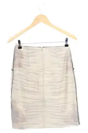 Vorschaubild 2 von A-Linienrock Damen 38;M Beige Seide Elegant Vintage