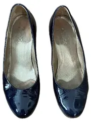 Vorschaubild 1 von Damen Pumps Gr. 36 Blau Klassisch Elegant Lack-Optik