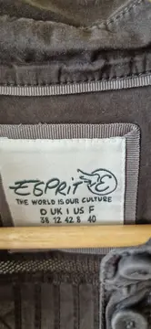 Vorschaubild 3 von Damen Hemdbluse Gr. 38/M Braun Kurzarm Baumwolle Casual