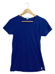 Vorschaubild 1 von Damen T-Shirt Gr. 38 Blau Basic Kurzarm