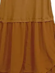 Vorschaubild 5 von Damen Freizeitkleid Gr. 38/M Baumwolle Braun Casual