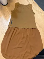 Vorschaubild 4 von Damen Freizeitkleid Gr. 38/M Baumwolle Braun Casual