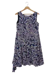 Vorschaubild 1 von Cocktailkleid Damen 44/XXL Mehrfarbig Blumenmuster Elegant Midikleid