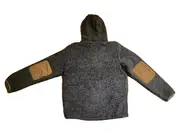 Vorschaubild 4 von Herren Fleecejacke Kapuze Grau L Polyester Outdoor