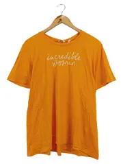 Vorschaubild 1 von Damen T-Shirt "incredible women" Gr. 38/M Orange Casual