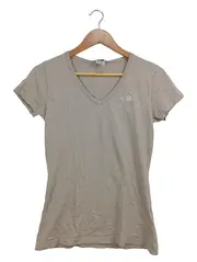 Vorschaubild 1 von Damen T-Shirt Gr. S Beige Outdoor Logo-Print