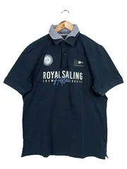 Vorschaubild 1 von Herren Poloshirt Gr. 52/L Blau Kurzarm Baumwolle Casual