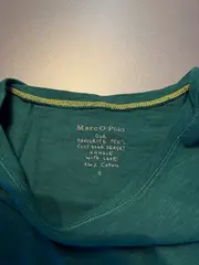 Vorschaubild 2 von Langarmshirt Damen Gr. S Grün 100% Baumwolle Basic Slub Jersey
